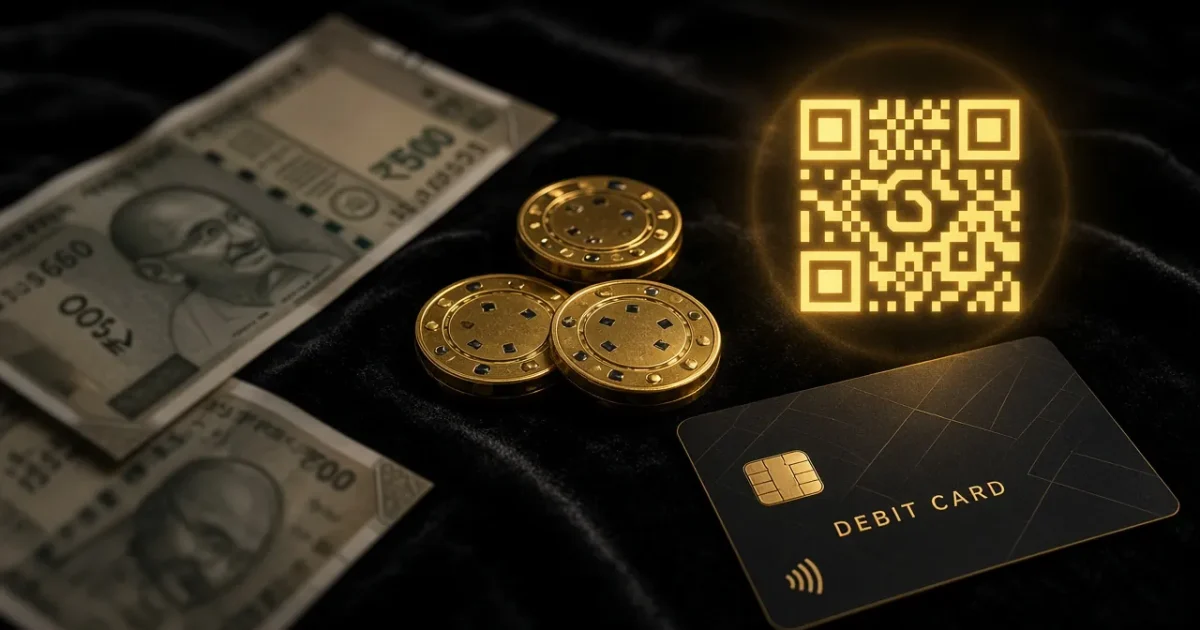 INR, UPI, bank transfer, and cards — what Indian users should actually verify